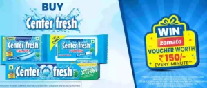 Center Fresh New Loot – SMS & Win ₹150 FREE Zomato Vouchers | LOT Code Added 1 Center Fresh New Loot – SMS & Win ₹150 FREE Zomato Vouchers | LOT Code Added 1