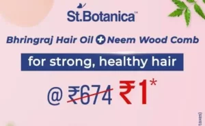 St.Botanica's Bhringraj Oil and Neem Combo Free Sampal Product