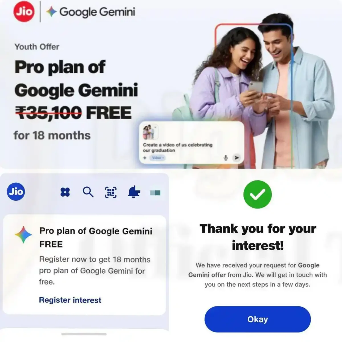 Google Gemini Pro Offer
